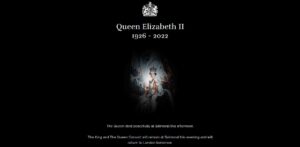The Queen death notice