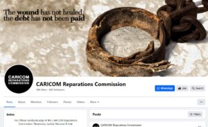Research Article - An African Union-Caribbean Community alliance in the global reparations movement: promises, perils, and pitfalls. Pictures shows Caricom reparations Facebook page