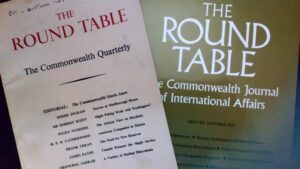 From the archives: Blair's Britain and the Commonwealth. Debbie Ransome photo shows old editions of The Round Table Journal.