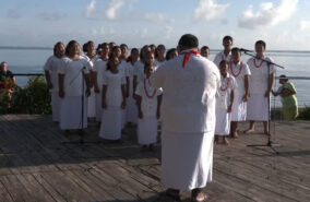 Samoa Diary – The Samoa CHOGM in Prospect. picturee shows torch arrival ceremony