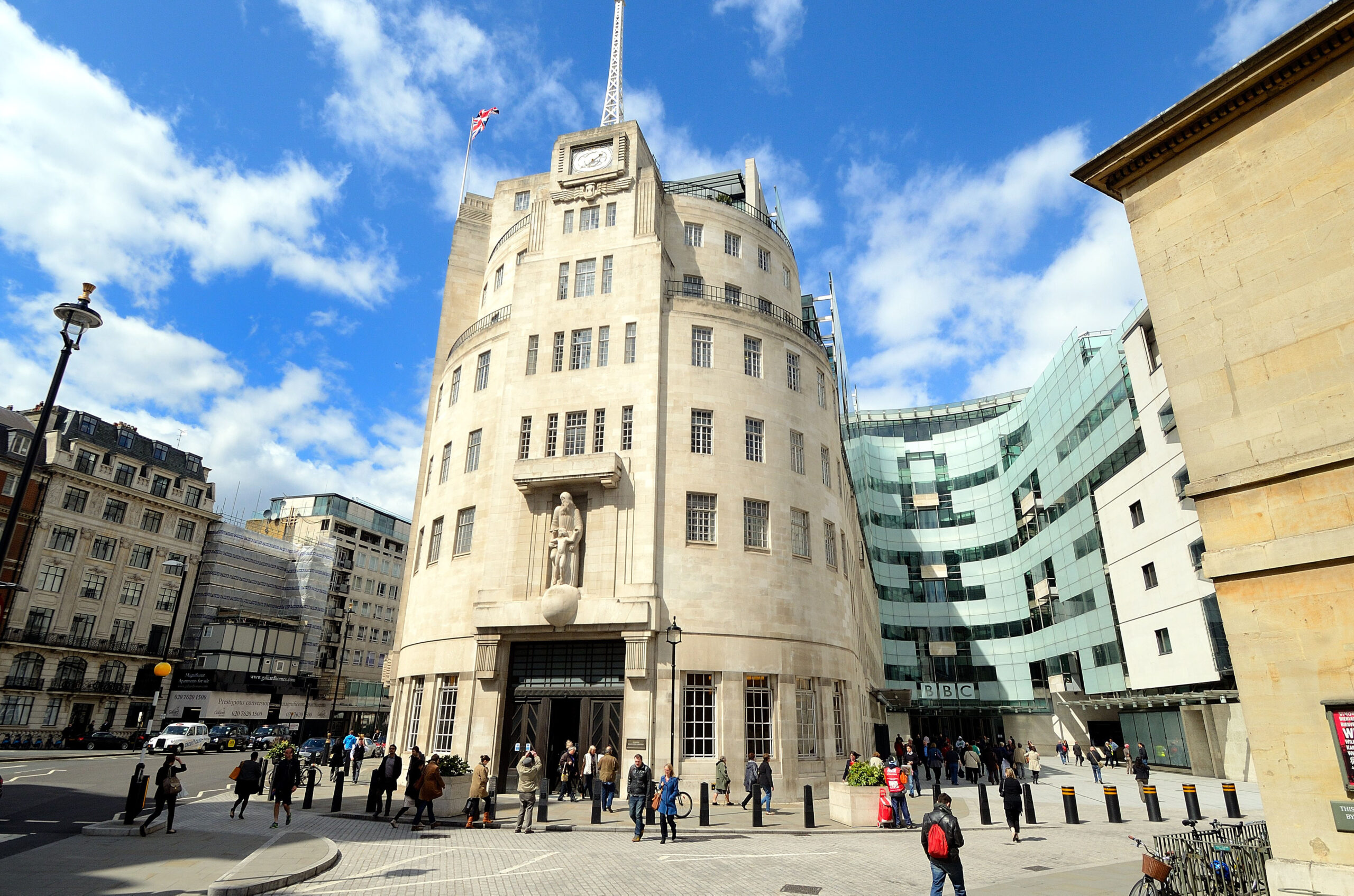 Time to stand firm - social media and challenges to reporting. photo shows the BBC's Broadcasting House