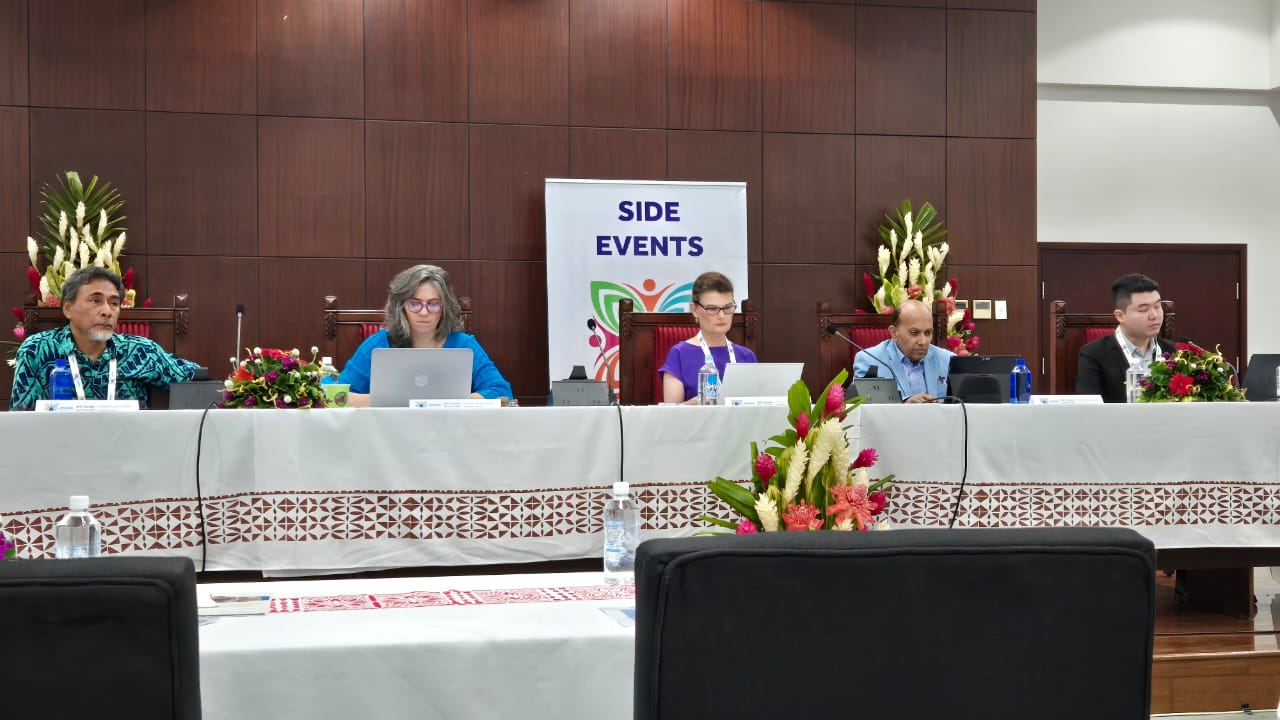 Editorial: The Samoa CHOGM and reflections on the Commonwealth. picture shows Venkat Iyer on a panel at the Samoa CHOGM