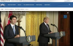 From the archives: Research Article - Canada and COVID-19: the longer-term geopolitical implications. photo shows Justin Trudeau and Donald Trump